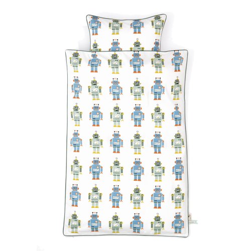 Robot 100 x 140 - Housse de couette Robot - lit enfant